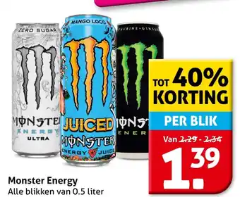 Hoogvliet Monster Energy aanbieding