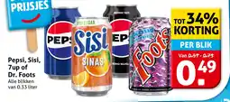 Hoogvliet Pepsi, Sisi, 7up of Dr. Foots aanbieding