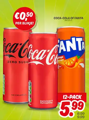 Dekamarkt Coca-cola of fanta aanbieding
