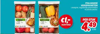 Dekamarkt Italiaanse verspakketen aanbieding