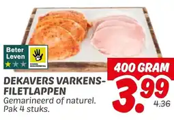 Dekamarkt Dekavers varkens filetlappen aanbieding