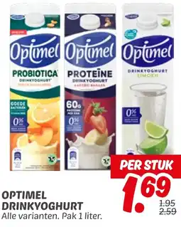 Dekamarkt Optimel drinkyoghurt aanbieding