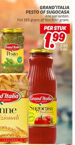 Dekamarkt Grand'italia pesto of sugocasa aanbieding