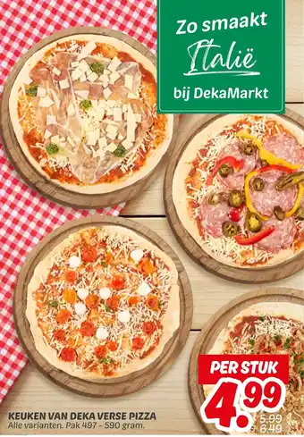Dekamarkt Keuken van deka verse pizza aanbieding