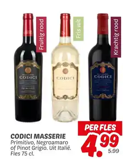 Dekamarkt CODICI MASSERIE aanbieding