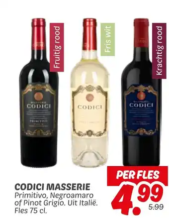 Dekamarkt CODICI MASSERIE aanbieding