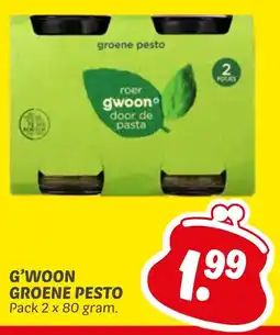 Dekamarkt G'woon groene pesto aanbieding