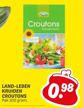 Dekamarkt Land leben kruiden croutons aanbieding