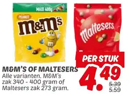 Dekamarkt M&m's of maltesers aanbieding