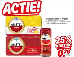 Dekamarkt Amstel pilsener of radler aanbieding