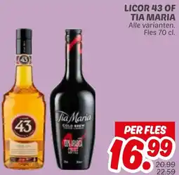 Dekamarkt Licor 43 of Tia maria aanbieding
