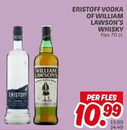 Dekamarkt Eristoff vodka of william lawson's whisky aanbieding