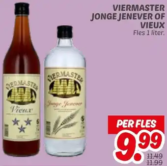 Dekamarkt Viermaster jonge jenever of vieux aanbieding