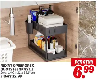 Dekamarkt Nexxt opbergrek gootsteenkastje aanbieding