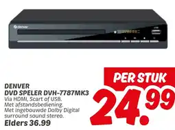 Dekamarkt Denver dvd speler DVH-7787MK3 aanbieding