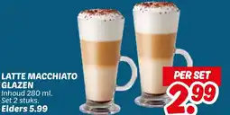 Dekamarkt Latte macchiato glazen aanbieding