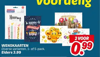 Dekamarkt Wenskaarten aanbieding
