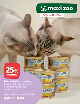 Maxi Zoo Gourmet kattenvoeding aanbieding