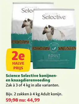 Maxi Zoo Science Selective konijnen- en knaagdierenvoeding aanbieding