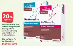 Maxi Zoo Emax No Worm Pro ontwormingsmiddel aanbieding