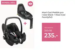 Prenatal Maxi Cosi Pebble pro i-size black + Maxi Cosi Familyfix3 aanbieding