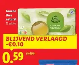 Lidl Groene thee naturel aanbieding