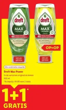 Lidl Dreft Max Power aanbieding