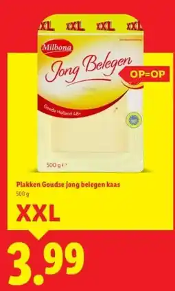 Lidl Plakken Goudse jong belegen kaas aanbieding