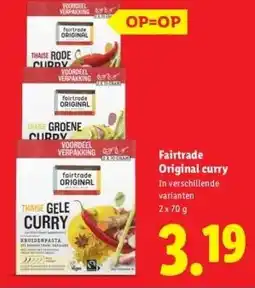 Lidl Fairtrade Original curry aanbieding