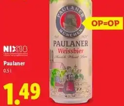 Lidl Paulaner aanbieding