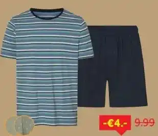 Lidl Men Korte herenpyjama aanbieding