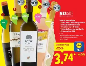 Lidl Diverse zomerwijnen aanbieding