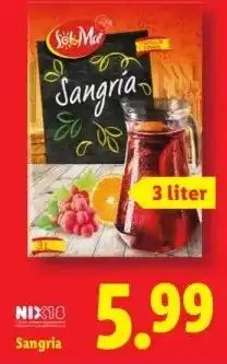 Lidl Sangria aanbieding