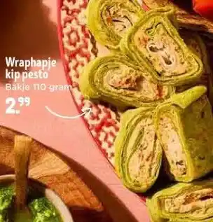 Jumbo Wraphapje kip pesto aanbieding