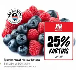 Jumbo Frambozen of blauwe bessen aanbieding