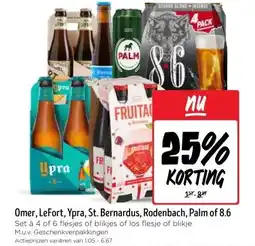 Jumbo Omer, LeFort, Ypra, St. Bernardus, Rodenbach, Palm of 8.6 aanbieding
