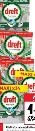 Jumbo Alle Dreft vaatwastabletten aanbieding