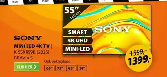 Expert Sony K-55XR59B (2025) BRAVIA 5 aanbieding