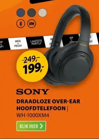 Expert Sony WH-1000XM4 Zwart aanbieding