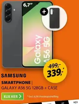 Expert Samsung Galaxy A56 5G 128GB + Silicone Case Grafiet aanbieding