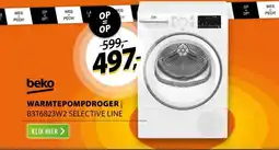 Expert Beko B3T6823W2 SteamCure Selective Line Wit aanbieding