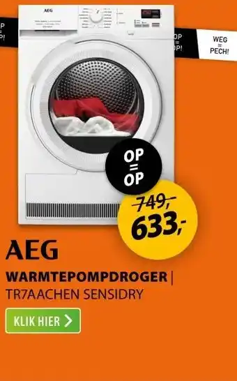 Expert AEG TR7AACHEN SensiDry aanbieding