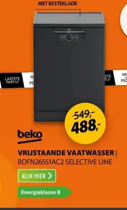 Expert Beko BDFN26551AC2 Selective Line aanbieding