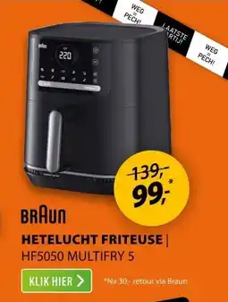 Expert Braun HF5050 MultiFry 5 Zwart aanbieding