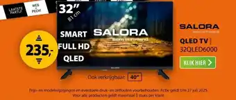 Expert Salora 32QLED6000 aanbieding