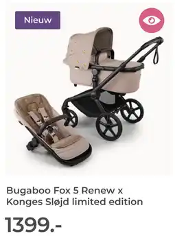 Prenatal Bugaboo Fox 5 Renew x Konges Sløjd limited edition aanbieding