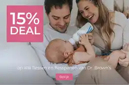 Prenatal Op alle flessen en flesspenen van Dr. brown's aanbieding