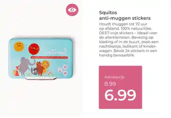 Prenatal Squitos anti muggen stickers aanbieding
