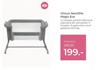 Prenatal Chicco Next2Me Magic Evo aanbieding