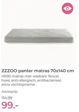 Prenatal ZZZOO panter matras aanbieding